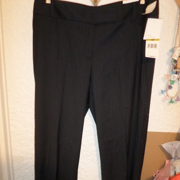Rafaella Classic Fit Pinstripe Pants NWT Size 14P - Picture 1 of 3